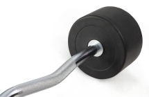 Штанга неразборная обрезиненная 40 кг Изогнутый гриф Штанга неразборная обрезиненная 40 кг Изогнутый гриф