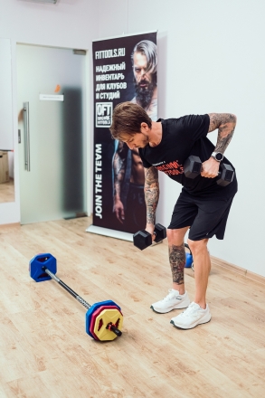 Гантель 47,5 кг гексагональная, фото 8