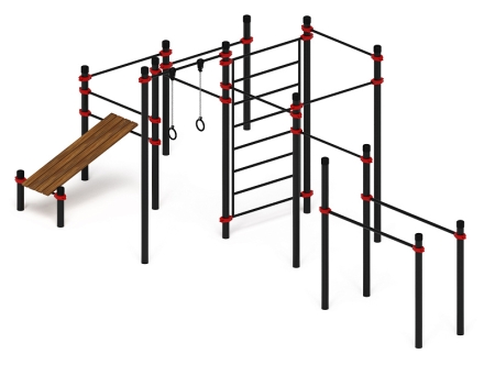 Воркаут 108 красный ВТ 12.23-01, фото 2
