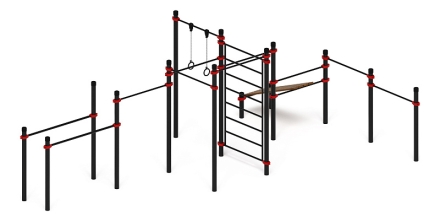 Воркаут 108 красный ВТ 12.23-01, фото 4