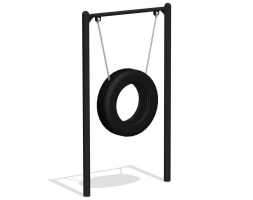 Стойка с покрышкой для собак ПВС-04, фото 1