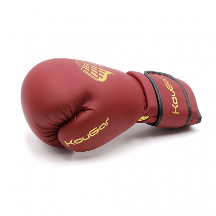 Перчатки боксерские KouGar KO800-8, 8oz, бордовый, фото 5
