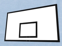 Щит баскетбольный игровой из влагостойкой фанеры, 1800х1050, шт.