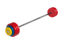 Штанга неразборная "Barbell" с цветными дисками d 25 мм, 42,5 кг Штанга неразборная "Barbell" с цветными дисками d 25 мм, 42,5 кг