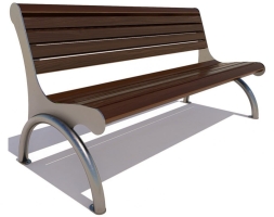 Скамейка парковая Берлин, Лиственница 1,2 м, фото 4