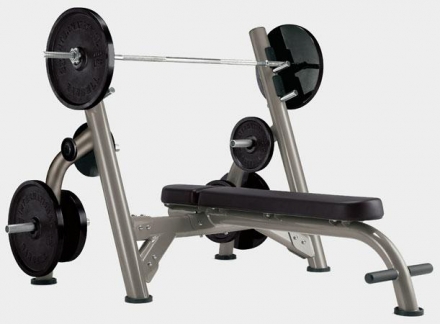 MATRIX G3FW13B (10В) Iced Silver олимпийская скамья для жима, фото 1