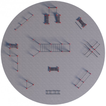Проект Районная площадка для Воркаут и ГТО 3-2 (Ø18 м), фото 3