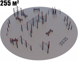 Проект Районная площадка для Воркаут и ГТО 3-2 (Ø18 м), фото 1