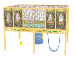 Вязаная сеть с увеличенной рамой 4,4*3*3,4м Вязаная сеть с увеличенной рамой 4,4*3*3,4м