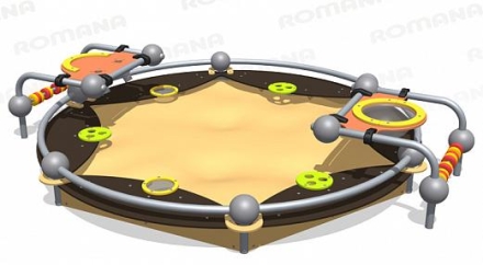 Песочница Romana Песочная фабрика 057.39.00 для детской площадки, фото 4