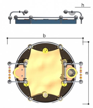 Песочница Romana Песочная фабрика 057.39.00 для детской площадки, фото 5
