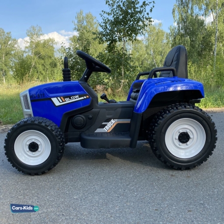 Электромобиль трактор с прицепом XMX611 (TR77) синий, фото 13