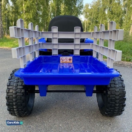 Электромобиль трактор с прицепом XMX611 (TR77) синий, фото 8