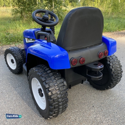 Электромобиль трактор с прицепом XMX611 (TR77) синий, фото 11