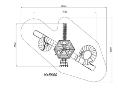 Игровой комплекс Эко 072001 для детской площадки, фото 3 Игровой комплекс Эко 072001 для детской площадки, фото 3