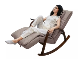 Массажное кресло качалка FUJIMO F2002 МСX Time2Chill Latte (Tailor 3) Вишня, фото 13