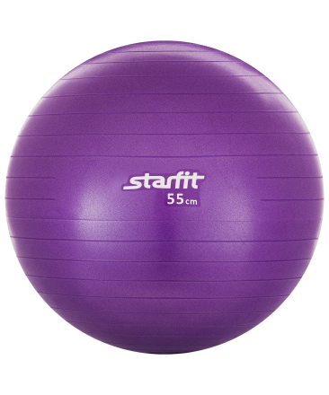 Мяч гимнастический GB-101 55 см, антивзрыв, фиолетовый, фото 1