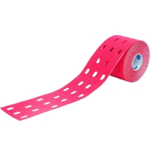 Тейп кинезиологический CureTape Punch Pink, 5 см x 5 м, арт. 160684, перфорированный, розовый