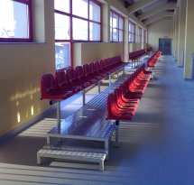 Трибуна сборно-разборная стационарная двухрядная T-2 