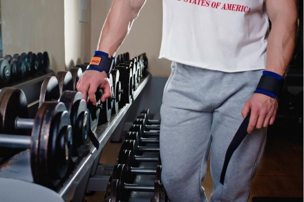 Лямки тканевые с неопреновым фиксатором, фото 5