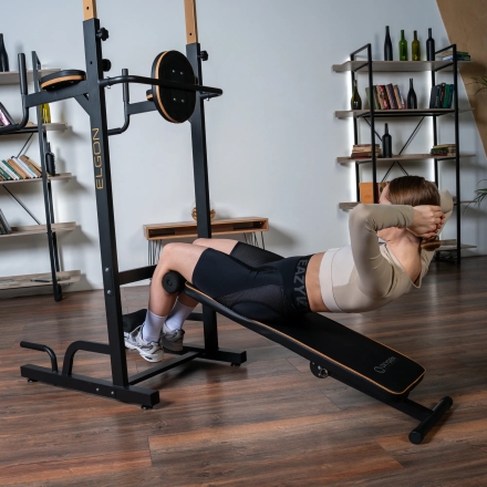 Турник 3 в 1 со скамьей домашний OXYGEN FITNESS ELGON, фото 11