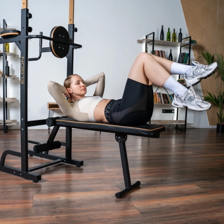 Турник 3 в 1 со скамьей домашний OXYGEN FITNESS ELGON, фото 5