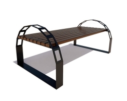 Парковая скамейка Арка, Лиственница 1,2 м, фото 5