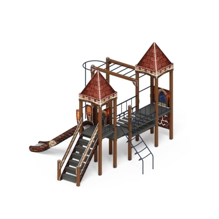 Детская игровая площадка Замок Средневековый ДИК 2.18.01-02 H=1500, фото 4