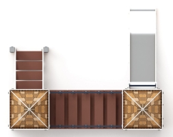 Детская игровая площадка Королевство (Картонное) ДИК 1.15.07-22 H=900, фото 5