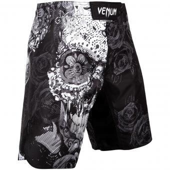 Шорты ММА Venum Santa Muerte 3.0 Black/White, фото 1