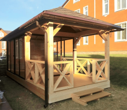 Застекленная беседка СВЕТЛАЯ, фото 1