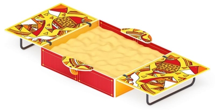 Песочница с крышкой средняя (Рыбы) - ИО 5.01.11-08, фото 2