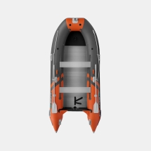Gladiator C 400 AL ACTIVE Оранжево-темносерый моторная лодка ПВХ Алюминиевый пайол
