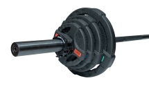 Штанга олимпийская 58 кг (диски с двумя хватами, черный гриф) Штанга олимпийская 58 кг (диски с двумя хватами, черный гриф)