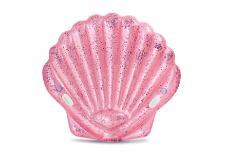 57257EU Надувной матрас-игрушка «Ракушка» PINK SEASHELL ISLAND INTEX 178х165x24см, фото 1