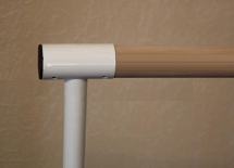 Поручень для хореографического станка, фиберглассовый, шпон дуба, без лака