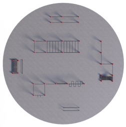 Проект Дворовая площадка для Воркаут и ГТО 2-3 (Ø14 м), фото 3