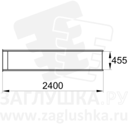 Горка из нержавеющей стали размером 2400х490 мм, фото 4