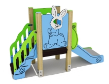 Детская горка ЛД081001 H=650 для игровой площадки Детская горка ЛД081001 H=650 для игровой площадки