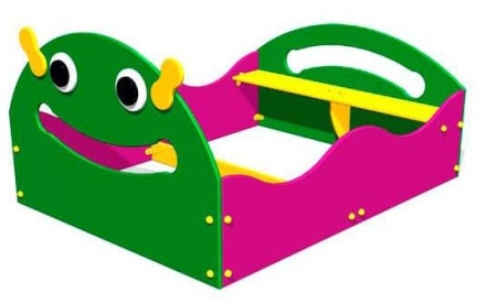 Детская песочница Гусеничка ЗНП 055 для игровой площадки, фото 1