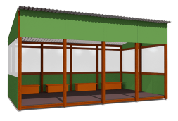 Теневой навес Классика ВСТ 1513 18 м2 для улицы, фото 1 Теневой навес Классика ВСТ 1513 18 м2 для улицы, фото 1