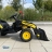 Электромобиль трактор c прицепом Harley Bella HL389-TRAILER желтый