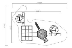 Игровой комплекс Космодром Эко 072004 для детской площадки, фото 3 Игровой комплекс Космодром Эко 072004 для детской площадки, фото 3