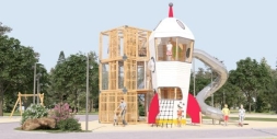 Игровой комплекс Космодром Эко 072004 для детской площадки, фото 5 Игровой комплекс Космодром Эко 072004 для детской площадки, фото 5