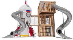 Игровой комплекс Космодром Эко 072004 для детской площадки, фото 1 Игровой комплекс Космодром Эко 072004 для детской площадки, фото 1