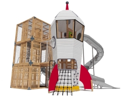 Игровой комплекс Космодром Эко 072004 для детской площадки, фото 2 Игровой комплекс Космодром Эко 072004 для детской площадки, фото 2