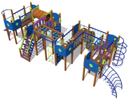 Спортивный комплекс 09021.21 для детской спортивной площадки, фото 1