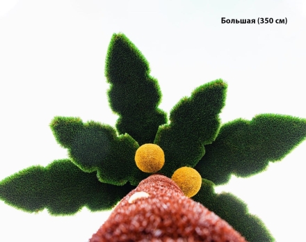 Топиари Пальма средняя, кокосовая h=300см - газон Deluxe+Eco, фото 10