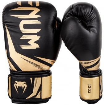 Перчатки боксерские Venum Challenger 3.0 Black/Gold, фото 1