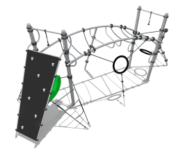 Спортивный комплекс ВСТ 7707 для спортивной площадки, фото 1 Спортивный комплекс ВСТ 7707 для спортивной площадки, фото 1